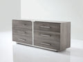 Credenza Sala da pranzo in legno 160×45×78 cm - grigio - design moderno con ampio contenimento