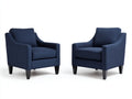 Poltrona Soggiorno 78×82×88 cm - tessuto blu - stile moderno comfort