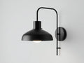 Lampada Da Parete All'Aperto 42×36×55 cm - nero - paralume industriale orientato verso il basso